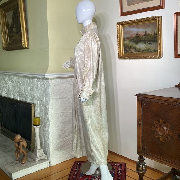 Vintage Linda Lundstrom 1980’s Snakeskin Maxi Trench Coat - Picture 7 of 13